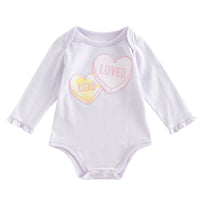 Load image into Gallery viewer, Baby Girls Striped Letters Flower Rainbow Love heart Animals Cartoon Star Bow Embroidered Print Rompers Wholesale 220719118
