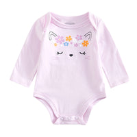 Load image into Gallery viewer, Baby Girls Striped Letters Flower Rainbow Love heart Animals Cartoon Star Bow Embroidered Print Rompers Wholesale 220719118
