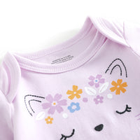 Load image into Gallery viewer, Baby Girls Striped Letters Flower Rainbow Love heart Animals Cartoon Star Bow Embroidered Print Rompers Wholesale 220719118
