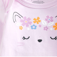 Load image into Gallery viewer, Baby Girls Striped Letters Flower Rainbow Love heart Animals Cartoon Star Bow Embroidered Print Rompers Wholesale 220719118
