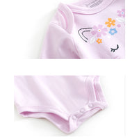 Load image into Gallery viewer, Baby Girls Striped Letters Flower Rainbow Love heart Animals Cartoon Star Bow Embroidered Print Rompers Wholesale 220719118
