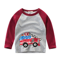 Load image into Gallery viewer, Baby Kid Unisex Color-blocking Cartoon Print Tops Wholesale 22071913
