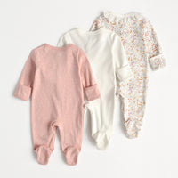 Load image into Gallery viewer, 3-Pack Baby Unisex Striped Flower Fruit Dinosaur Animals Cartoon Print Jumpsuits Wholesale 220719144
