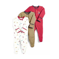 Load image into Gallery viewer, Baby Girls Boys Striped Dinosaur Animals Car Cartoon Print Jumpsuits Wholesale 22071922
