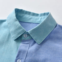 Load image into Gallery viewer, Baby Kid Boys Color-blocking Dressy Birthday Shirts Wholesale 220719226
