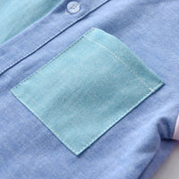 Load image into Gallery viewer, Baby Kid Boys Color-blocking Dressy Birthday Shirts Wholesale 220719226
