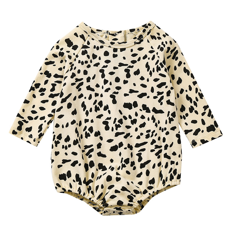 Baby Girls Leopard Print Rompers Wholesale 220719233