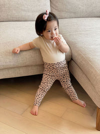 Load image into Gallery viewer, Baby Girls Leopard Polka dots Print Pants Wholesale 220719235

