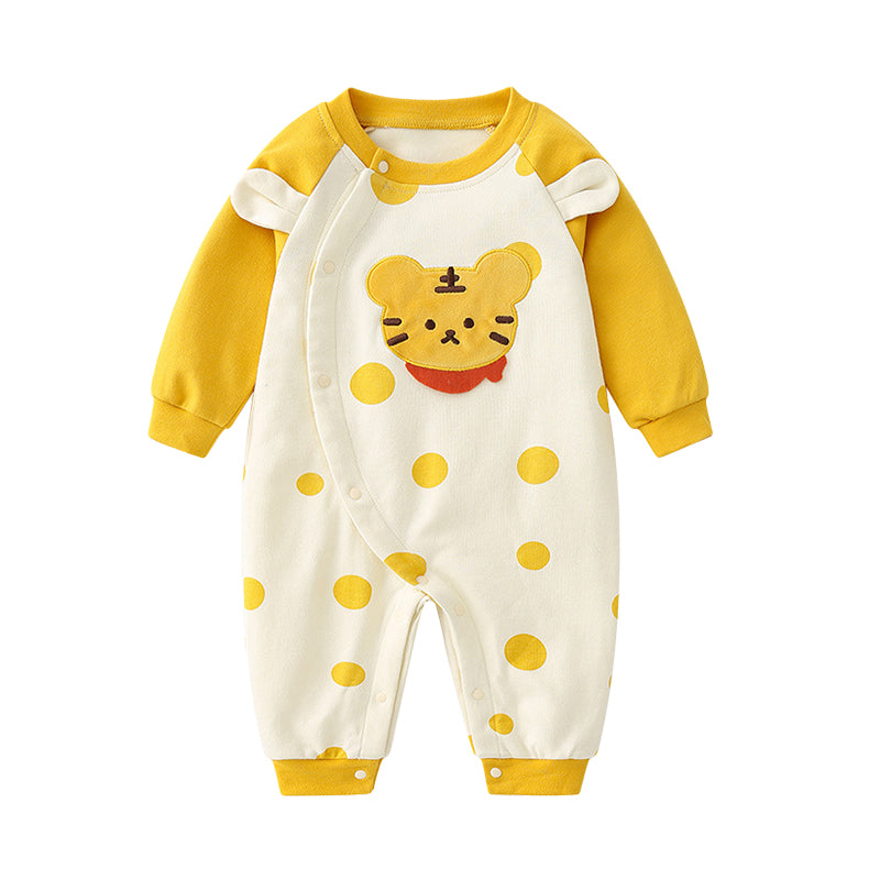 Baby Unisex Polka dots Animals Cartoon Print Jumpsuits Wholesale 220719239Baby Unisex Polka dots Animals Cartoon Print Jumpsuits Wholesale 220719239