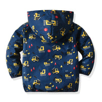 Load image into Gallery viewer, 2 Pieces Set Baby Kid Boys Cartoon Print Jackets Outwears Animals And Embroidered Pants Wholesale 220719242
