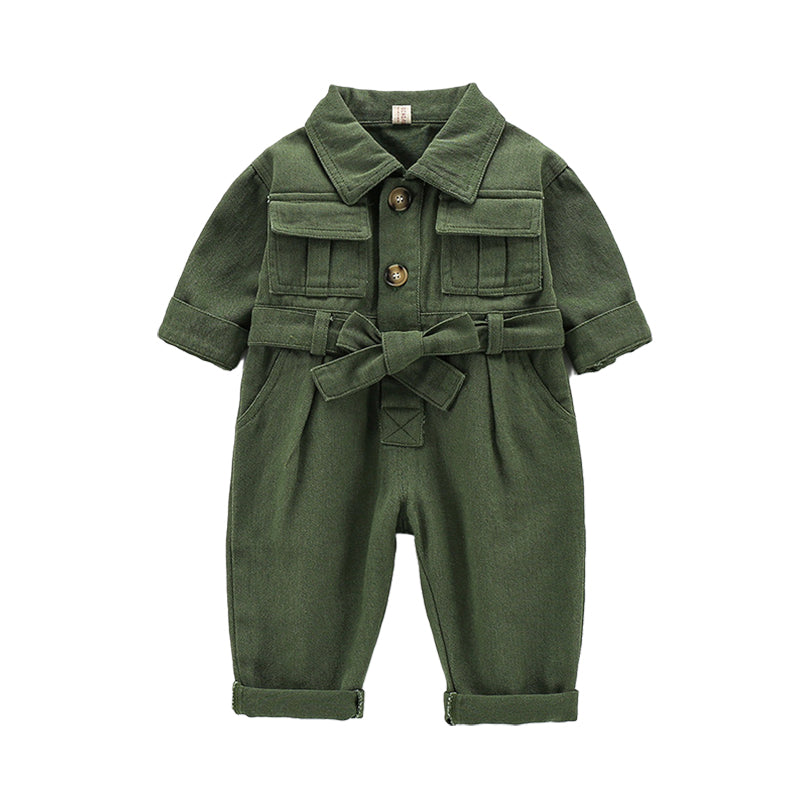 Baby Kid Unisex Solid Color Jumpsuits Wholesale 220719358