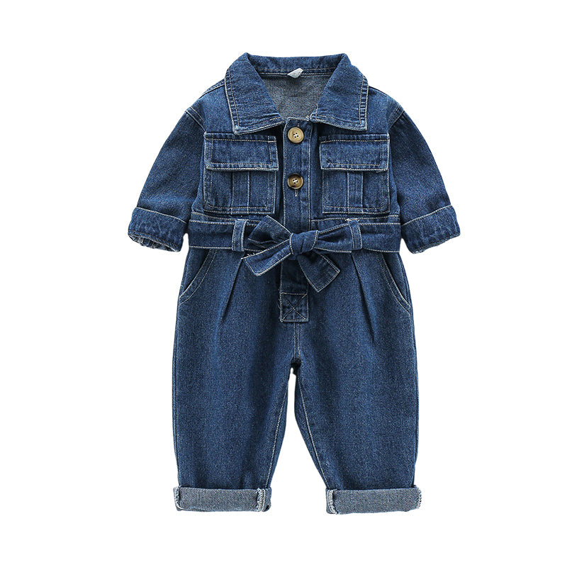 Baby Kid Unisex Solid Color Jumpsuits Wholesale 220719358