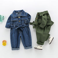 Load image into Gallery viewer, Baby Kid Unisex Solid Color Jumpsuits Wholesale 220719358
