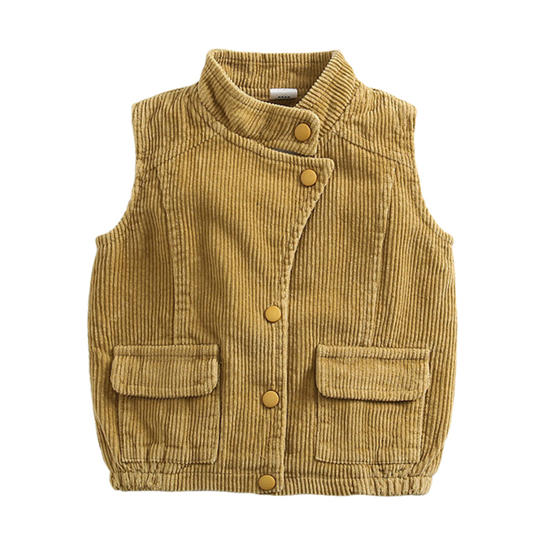 Baby Kid Unisex Solid Color Vests Waistcoats Wholesale 220719359