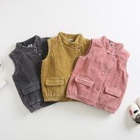 Load image into Gallery viewer, Baby Kid Unisex Solid Color Vests Waistcoats Wholesale 220719359
