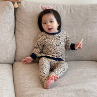 Load image into Gallery viewer, 2 Pieces Set Baby Unisex Leopard Print Hoodies&amp;Swearshirts And Pants Wholesale 220719494
