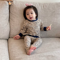 Load image into Gallery viewer, 2 Pieces Set Baby Unisex Leopard Print Hoodies&amp;Swearshirts And Pants Wholesale 220719494
