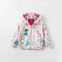 Load image into Gallery viewer, Baby Kid Girls Flamingo Cartoon Print Jackets Outwears Wholesale 220721158
