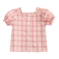 Load image into Gallery viewer, Baby Girls Checked Tops Wholesale 22072197
