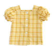 Load image into Gallery viewer, Baby Girls Checked Tops Wholesale 22072197
