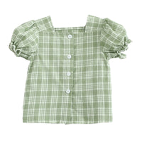 Load image into Gallery viewer, Baby Girls Checked Tops Wholesale 22072197
