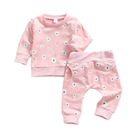 Load image into Gallery viewer, 2 Pieces Set Baby Unisex Flower Print Tops And Pants Wholesale 220726119
