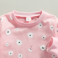 Load image into Gallery viewer, 2 Pieces Set Baby Unisex Flower Print Tops And Pants Wholesale 220726119
