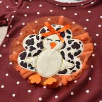 Load image into Gallery viewer, Baby Unisex Polka dots Cartoon Bow Cow Thanksgiving Jumpsuits Wholesale 220726121
