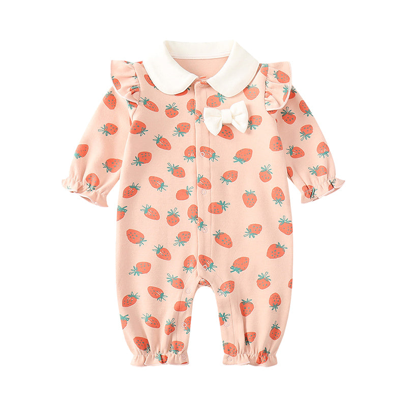 Baby Girls Fruit Jumpsuits Wholesale 220726198