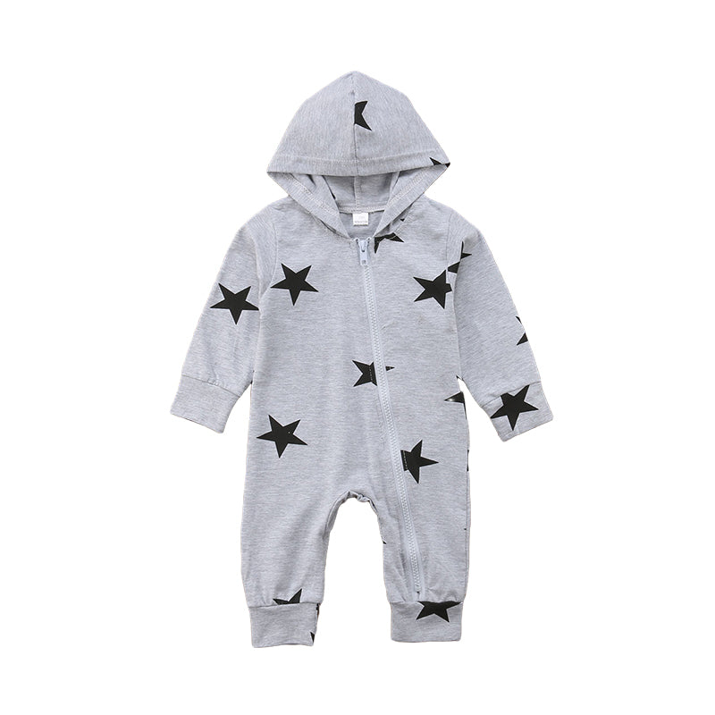 Baby Boys Star Print Jumpsuits Wholesale 22072639