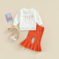 Load image into Gallery viewer, 2 Pieces Set Baby Kid Girls Letters Hoodies Swearshirts And Solid Color Pants Wholesale 220726442
