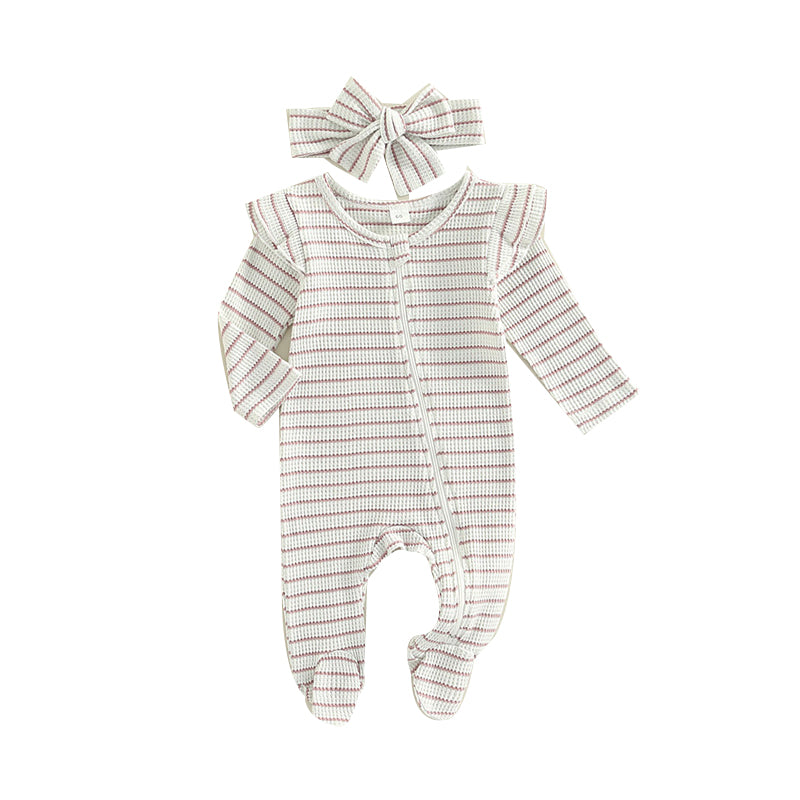 Baby Kid Unisex Striped Jumpsuits Wholesale 220726446