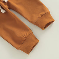 Load image into Gallery viewer, 2 Pieces Set Baby Kid Unisex Embroidered Hoodies Swearshirts And Solid Color Ribbon Pants Wholesale 220726466
