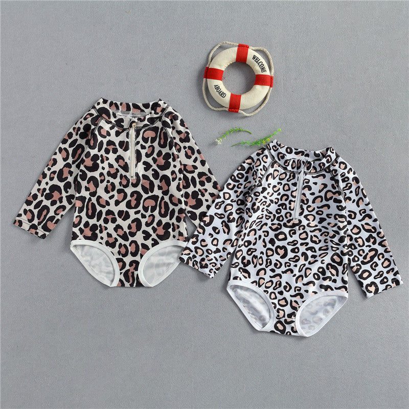 Baby Kid Girls Leopard print Rompers Wholesale 22072669