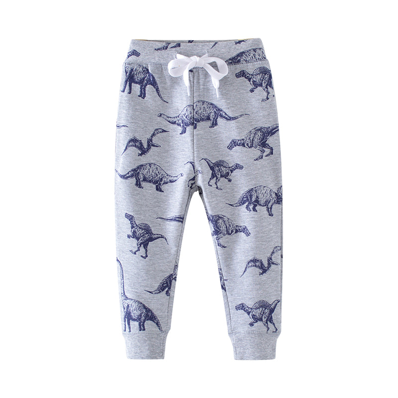Kid Boys Dinosaur Animals Print Pants Wholesale 22072809