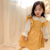 Load image into Gallery viewer, Baby Kid Girls Solid Color Lace Blouses Wholesale 22072811
