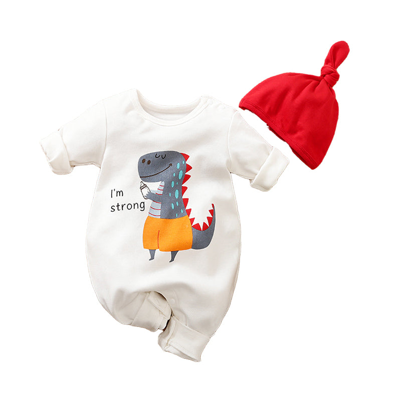 Baby Boys Dinosaur Print Jumpsuits Wholesale 220728140