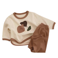 Load image into Gallery viewer, 2 Pieces Set Baby Kid Unisex Cartoon Print Tops And Color-blocking Pants Wholesale 220728221
