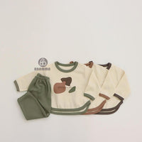 Load image into Gallery viewer, 2 Pieces Set Baby Kid Unisex Cartoon Print Tops And Color-blocking Pants Wholesale 220728221
