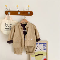 Load image into Gallery viewer, 2 Pieces Set Baby Kid Unisex Solid Color Tops And Pants Wholesale 220728225
