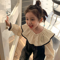 Load image into Gallery viewer, Baby Kid Girls Color-blocking Tops Wholesale 220728577
