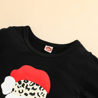 Load image into Gallery viewer, 3 Pieces Set Baby Kid Girls Christmas Cartoon Print Tops Polka dots Pants And Leopard Skirts Wholesale 220729325
