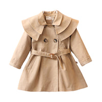 Load image into Gallery viewer, Baby Kid Girls Solid Color Ribbon Coats Wholesale 22080205
