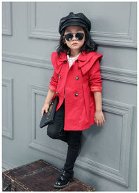 Load image into Gallery viewer, Baby Kid Girls Solid Color Ribbon Coats Wholesale 22080205
