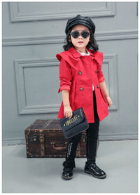 Load image into Gallery viewer, Baby Kid Girls Solid Color Ribbon Coats Wholesale 22080205
