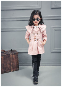 Load image into Gallery viewer, Baby Kid Girls Solid Color Ribbon Coats Wholesale 22080205
