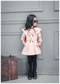 Load image into Gallery viewer, Baby Kid Girls Solid Color Ribbon Coats Wholesale 22080205

