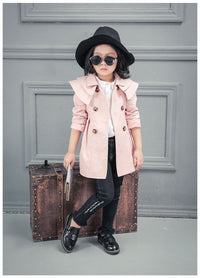 Load image into Gallery viewer, Baby Kid Girls Solid Color Ribbon Coats Wholesale 22080205
