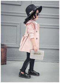 Load image into Gallery viewer, Baby Kid Girls Solid Color Ribbon Coats Wholesale 22080205
