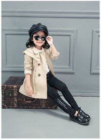 Load image into Gallery viewer, Baby Kid Girls Solid Color Ribbon Coats Wholesale 22080205
